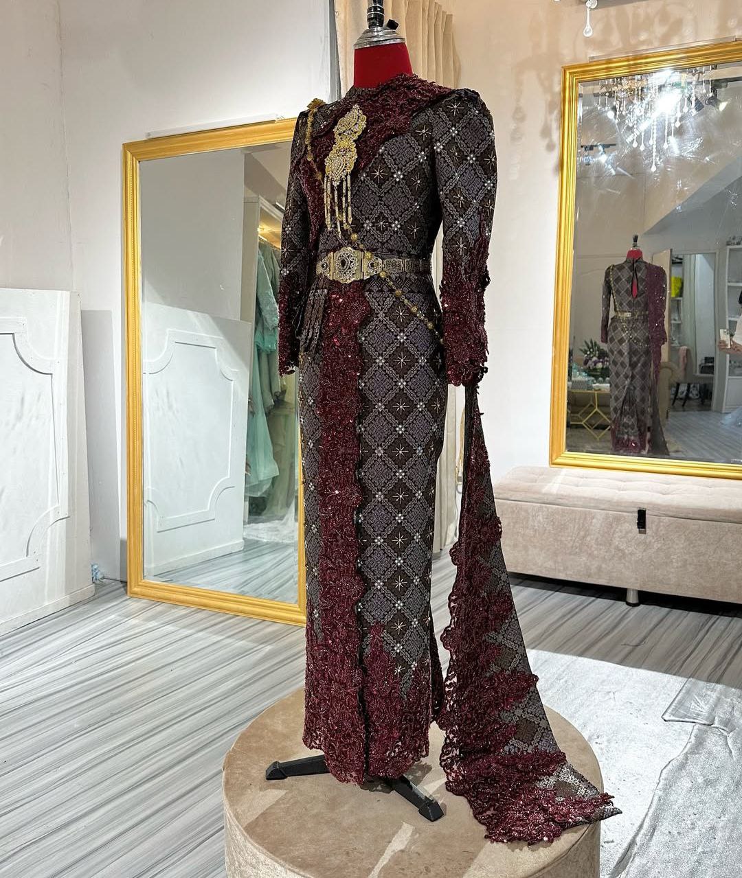 dress songket modern New Dress: Songket Wedding Outfit by Fadlee Rusli Bridal